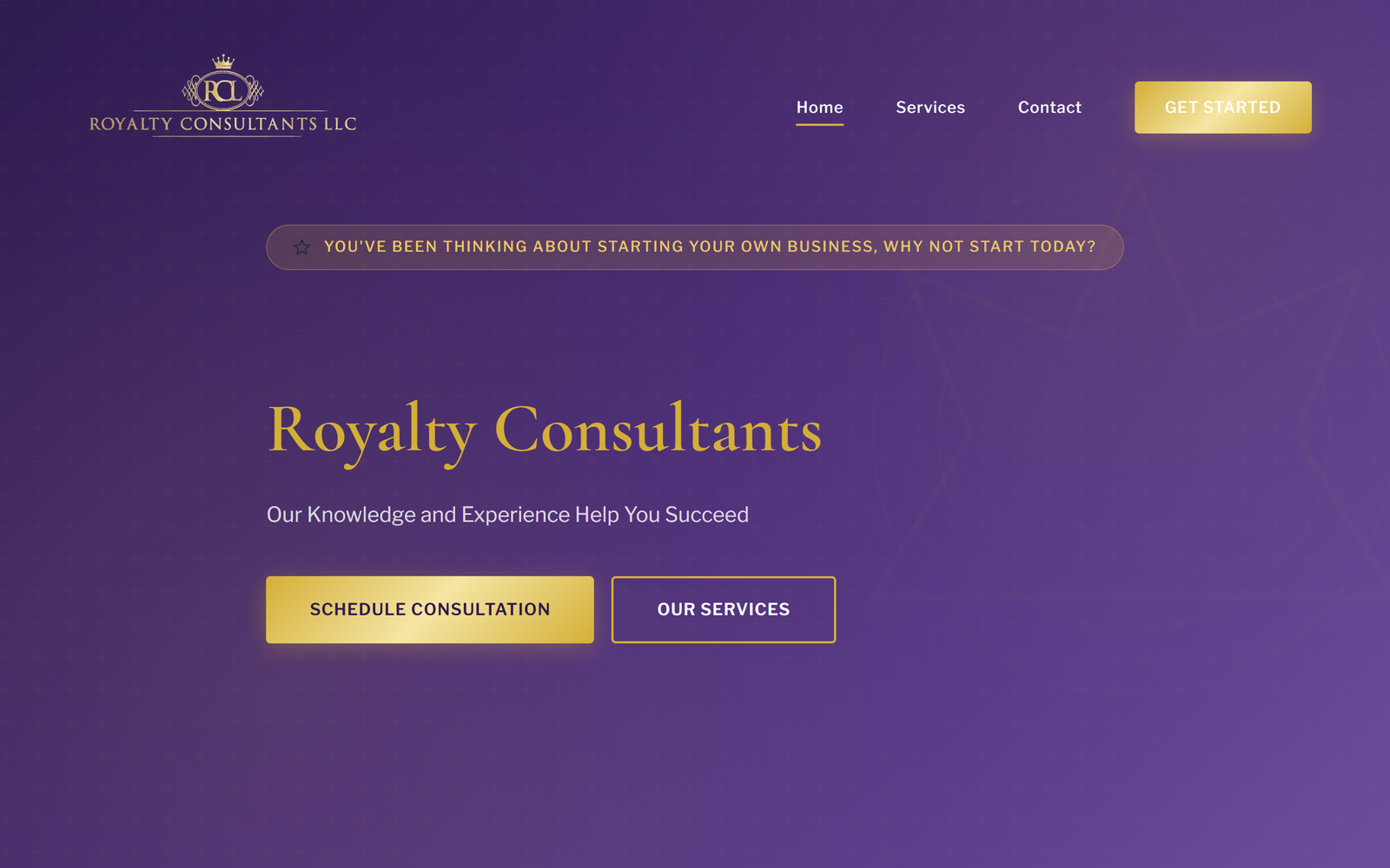 Royalty Consultants website
